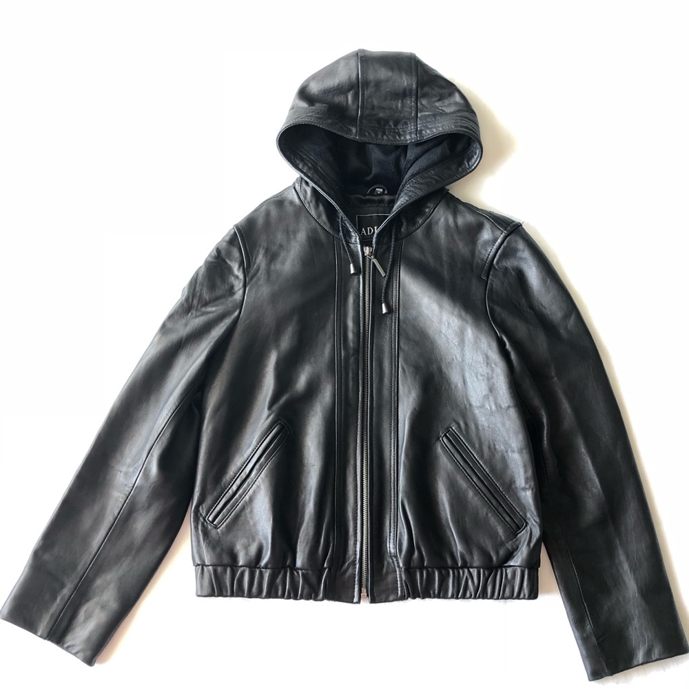 Adler collection back leather jacket size small